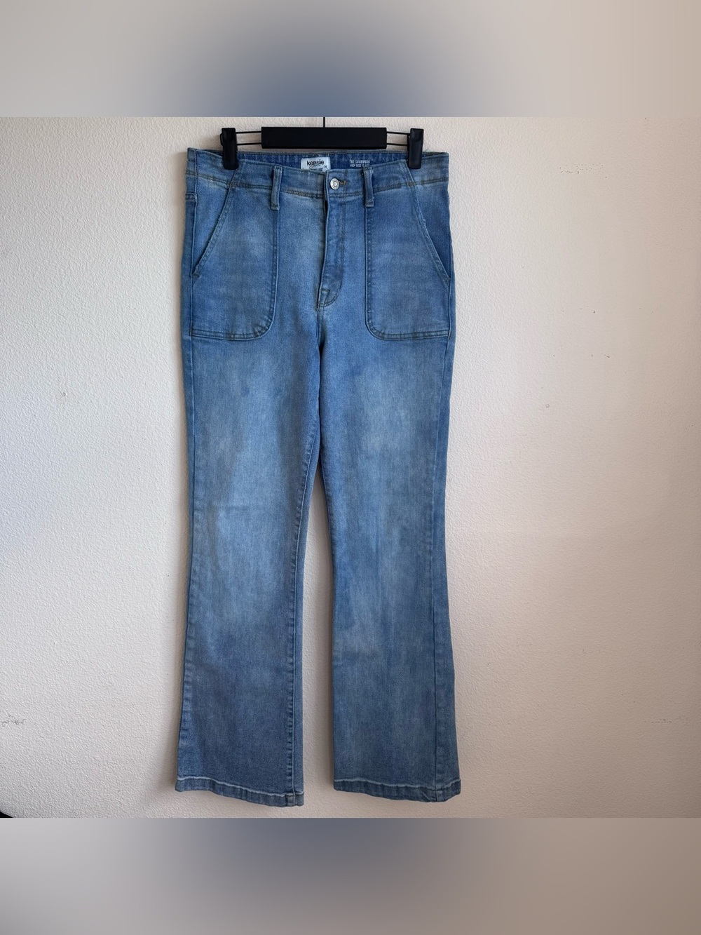 Kensie Jeans the Savannah high rise flare denim pants size 8 / 29